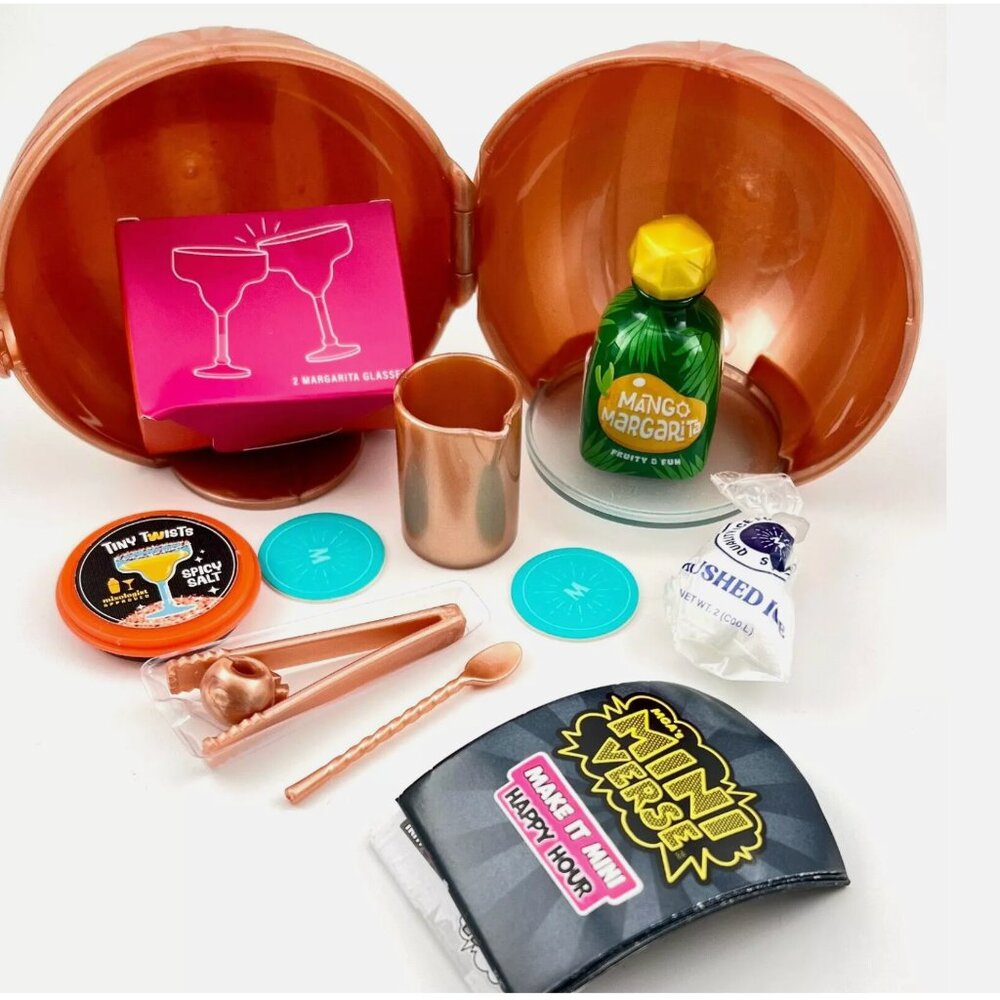 NEW MGA Miniverse Make It Mini Happy Hour Cocktail Recipe Mango Margarita